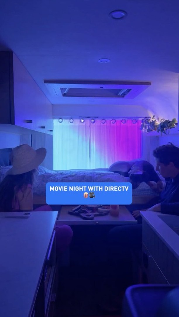 Instagram post by @courtandnate for DIRECTV. Caption reads: It can be hard to keep up with routines while....