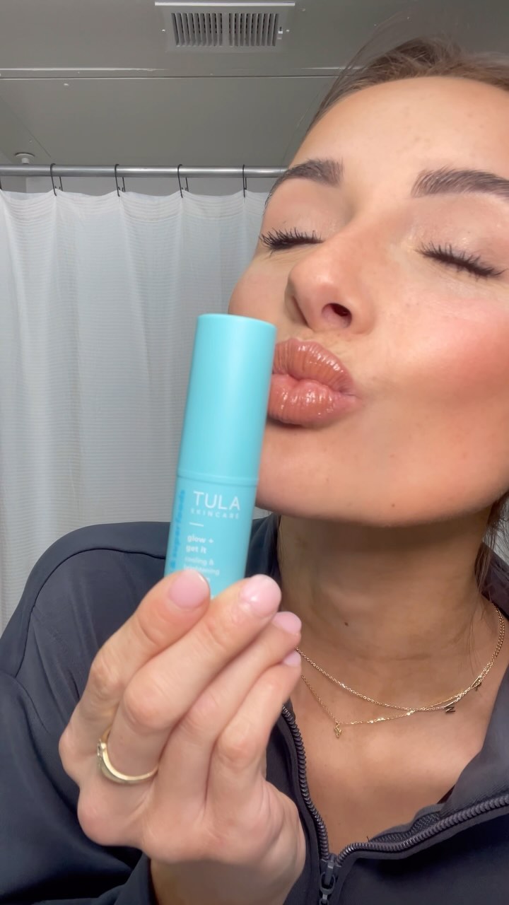 Instagram post by @reece_christinee for TULA. Caption reads: Time to take a @tula Timeout with a little Glow +....