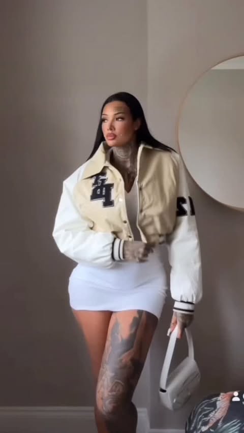 Instagram post by @lovesworld_xo for PrettyLittleThing. Caption reads: 🤍 @prettylittlething #fashionblogger #explore....