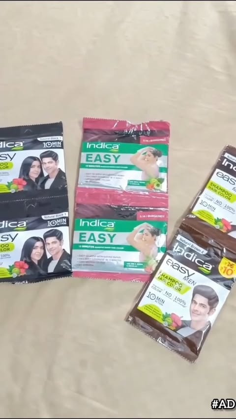 Instagram post by @jainpriya028 for Indica Hair Color. Caption reads: Grey hair ??? Not anymore.... Indica Easy is a....