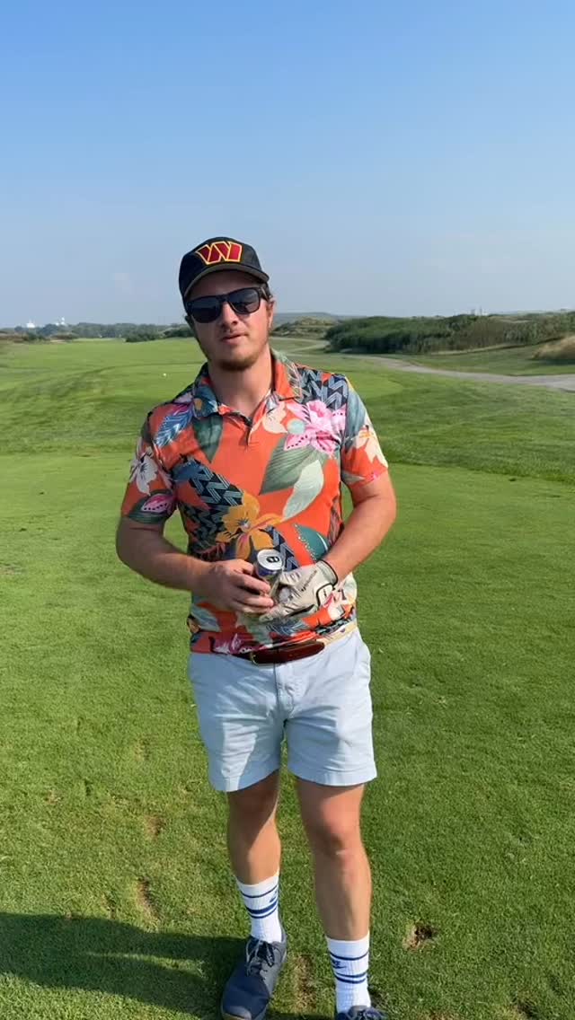 Instagram post by @pftcommenter for Truly Hard Seltzer. Caption reads: Long drive competition w @truly. Giving Hank a....