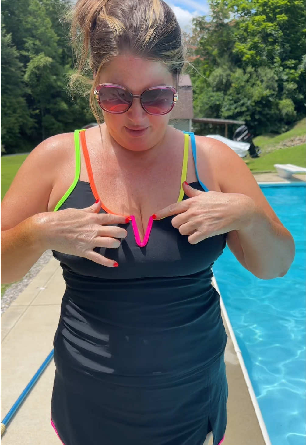 TikTok post by @tariasalmons for Tempt Me Swimsuits. Caption reads: @Tempt Me Swimsuits #temptmeswim #temptme....