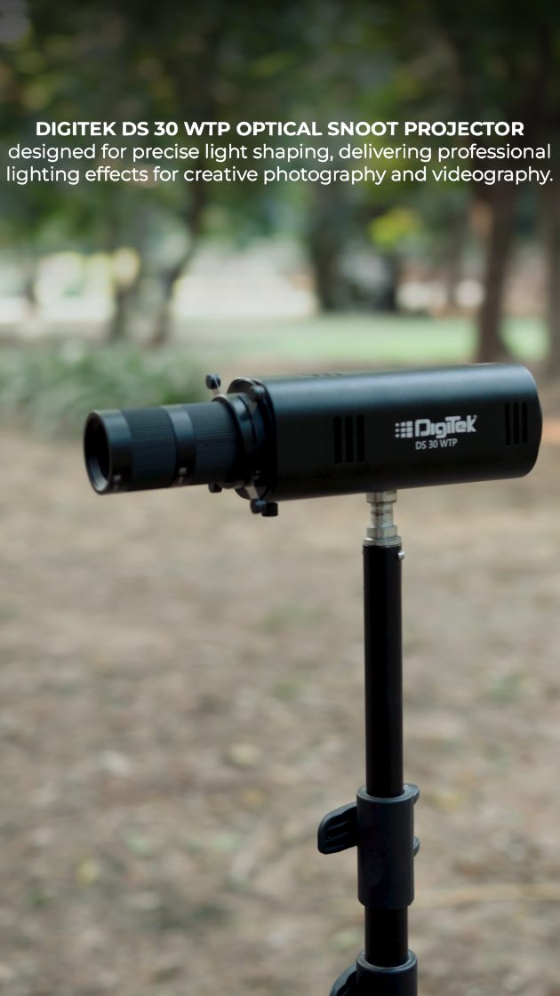 Instagram post by @punit_sabnani for Digitek. Caption reads: Digitek introduces the all-new Optical Snoot [...].