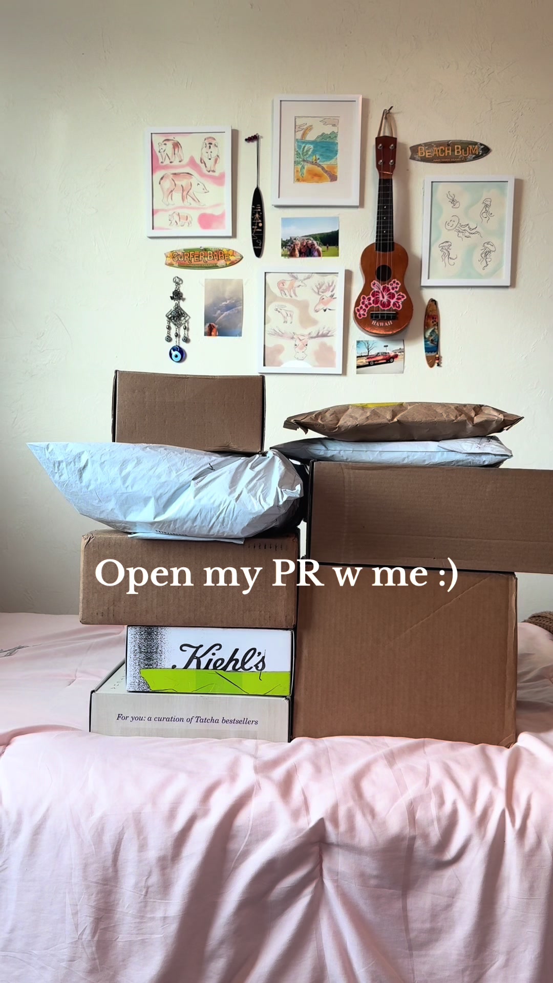 TikTok post by @maddie.eppe for OLEHENRIKSEN. Caption reads: Who wants a give away? 😏 boy am I grateful....