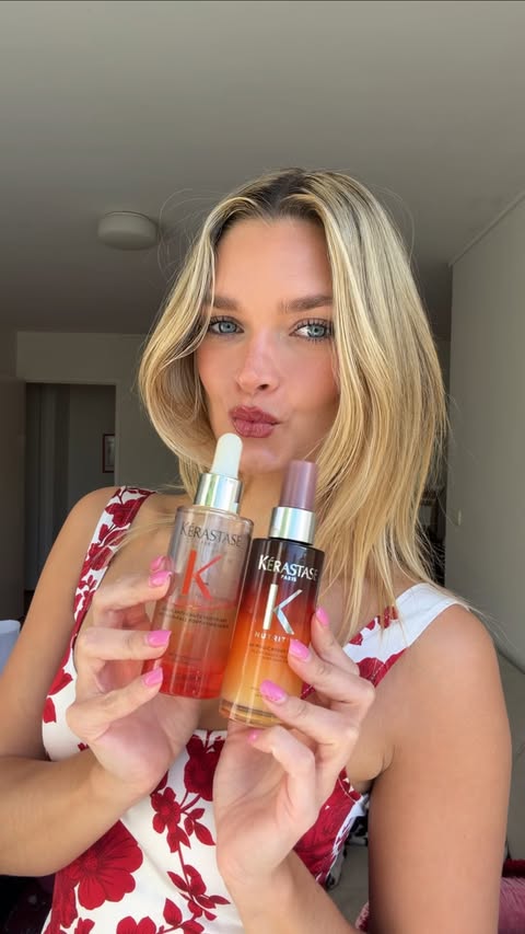 Instagram post by @etherealelsa for Kérastase. Caption reads: my hair health journey has been a long one, but....