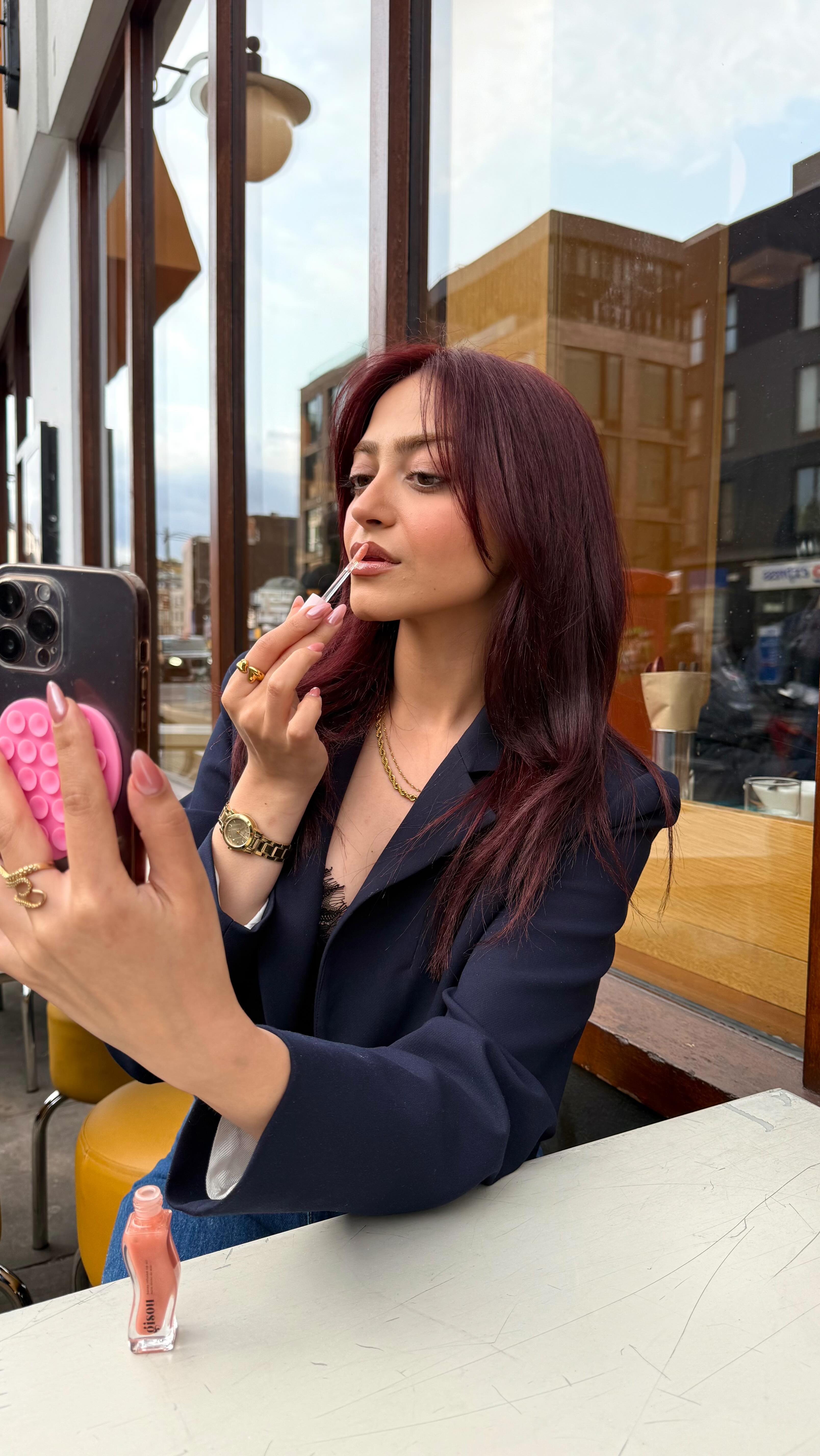 Instagram post by @amberrosebad for Dishoom. Caption reads: Long time no food vlog besties?🥹 Come to @dishoom....