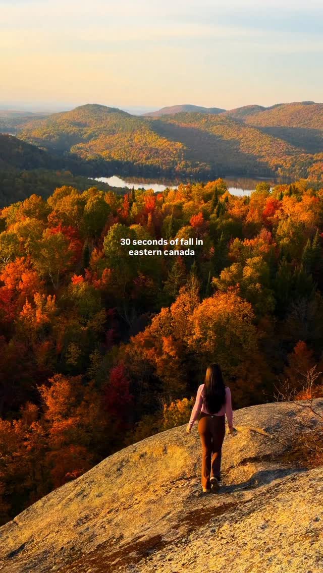 Instagram post by @meghanorourkee for ASUS. Caption reads: 30 seconds of fall in eastern Canada 🧡 @asus_ca....