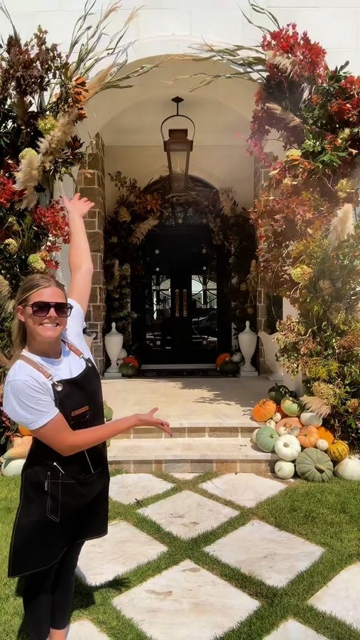 Instagram post by @theseasonalhomestylist for Southern Living. Caption reads: I’ll never get over this being my job. What an....