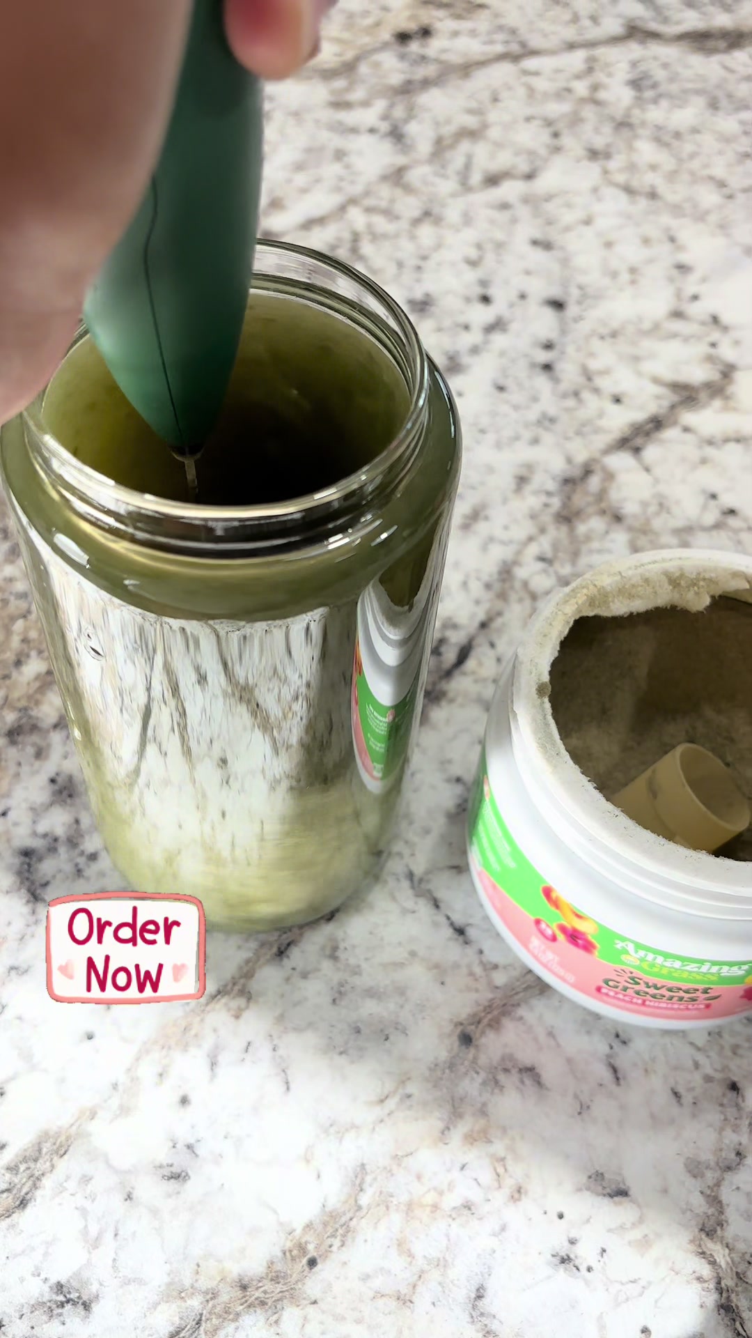 TikTok post by @allaboutashh93 for Amazing Grass. Caption reads: @Amazing Grass has the best tasting green [...].