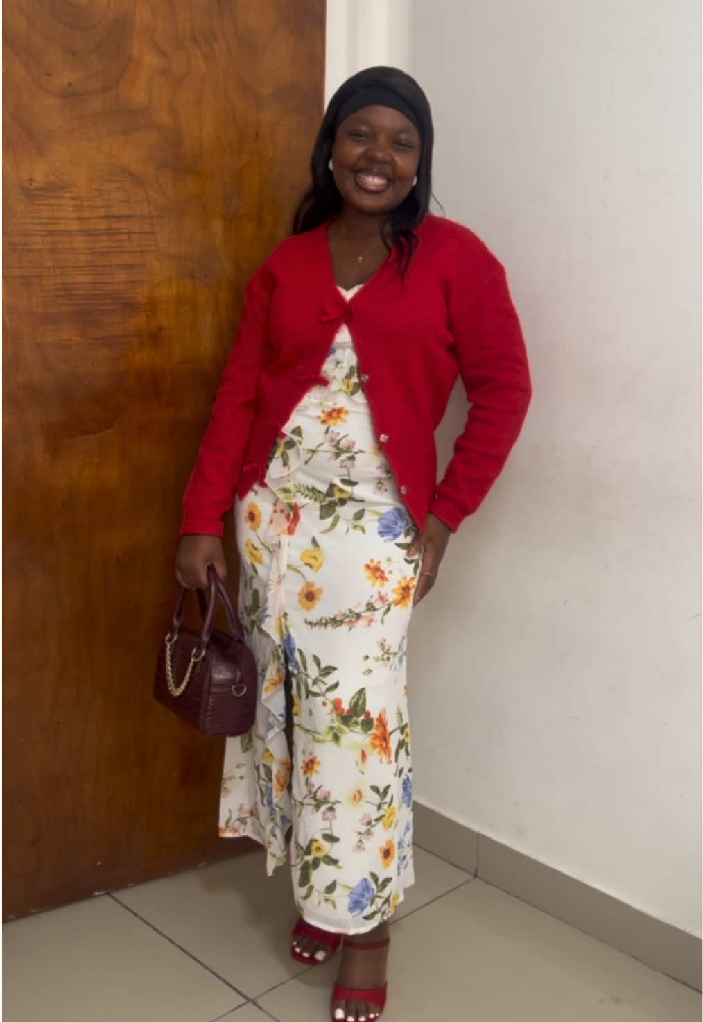 TikTok post by @gracia.matumona.diaz for PEP Malawi. Caption reads: 🧣Who said dressing warm can’t be cute, with @PEP....