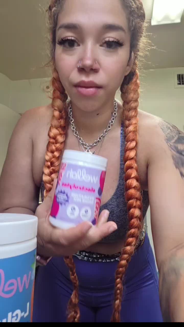 TikTok post by @memethecutehippie for Wellah Nutrition. Caption reads: @Wellah Nutrition.
