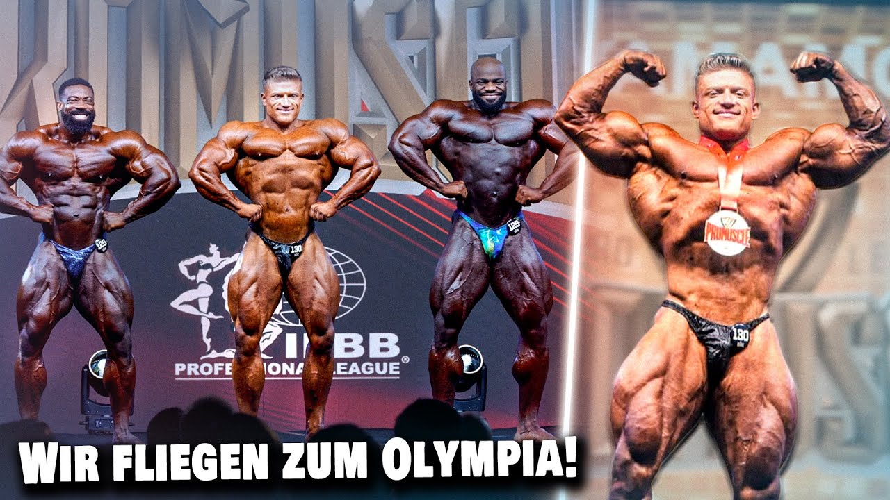 YouTube post by @UrsKalecinski for More Nutrition. Caption reads: Winning the Italy Pro in Open Bodybuilding.