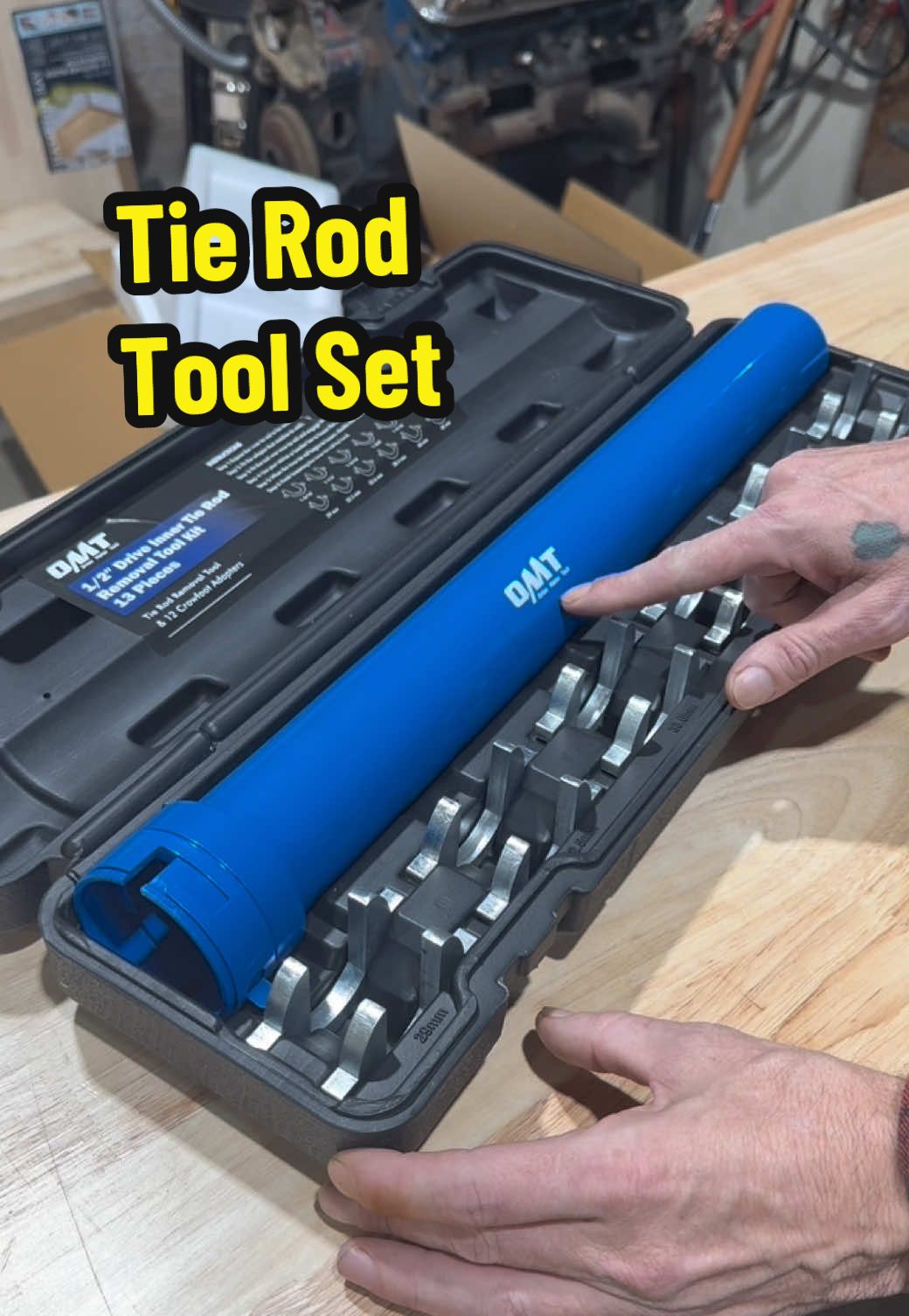 TikTok post by @dandjtiktokshop for Orion Motor Tech. Caption reads: @Orion Motor Tech Inner tie rod removal & [...].