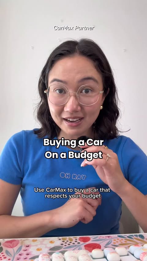 Instagram post by @r.sowden.money for CarMax. Caption reads: [...] car that won’t break your budget using....