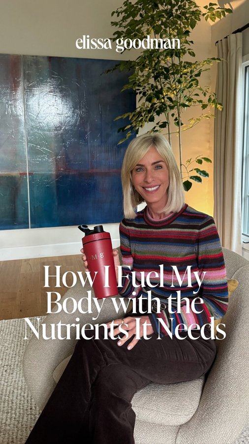 Instagram post by @elissagoodman for IM8Health. Caption reads: When you push your body past its limits, it....