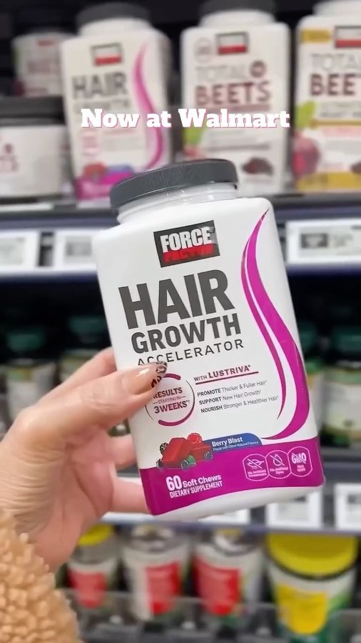 Instagram post by @mrs_stephanief_2000 for Force Factor. Caption reads: @forcefactor Force Factor Hair Growth Accelerator....