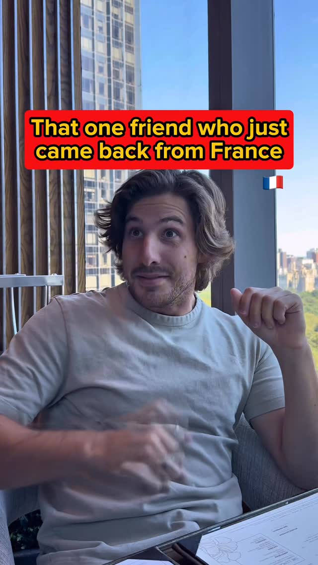 Instagram post by @atfrenchies for Mandarin Oriental. Caption reads: [...] #LearnFrench #France #USA #ImAFan....