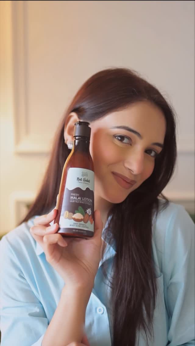 Instagram post by @nanakiasthana07 for Nathabit. Caption reads: Scratch the truth out ✨
One side: a regular lotion....