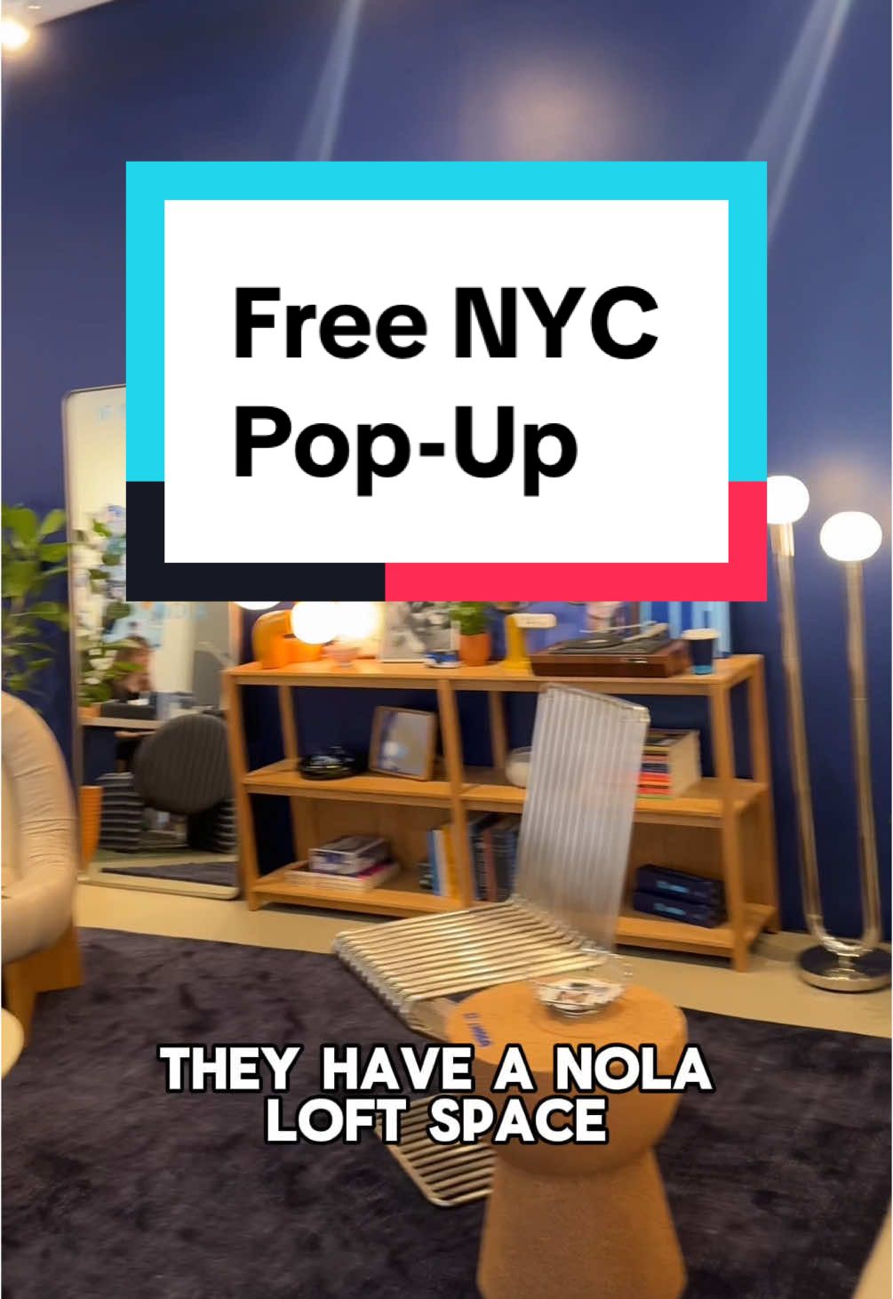 TikTok post by @nycmuncher for Blue Bottle Coffee. Caption reads: NYC Pop-up! @Nespresso X @Blue Bottle Coffee NOLA....