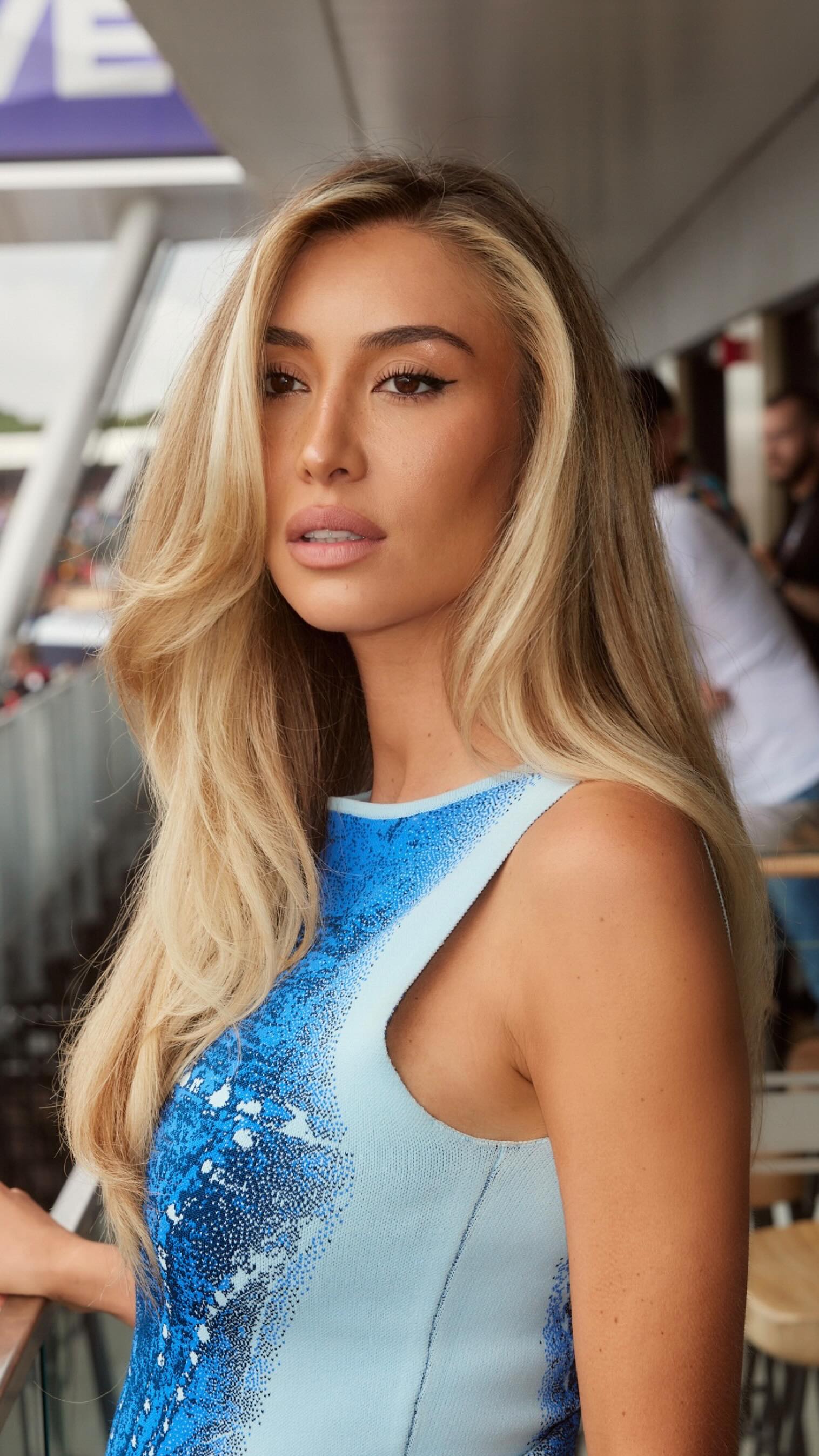 Instagram post by @willisgalbraithhair for TRESemme. Caption reads: #AD Get @sophiehabboo’s ‘Race Track Ready’ Blowout....