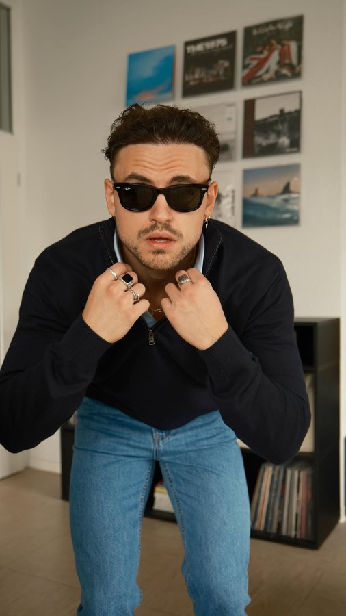 Instagram post by @leon_vvl for Polo Club. Caption reads: GET READY WITH ME - Fall fit with @poloclub....