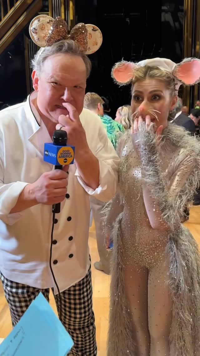 Instagram post by @richtercommaandy for Good Morning America. Caption reads: @richtercommaandy & @theemmaslater were cooking in....