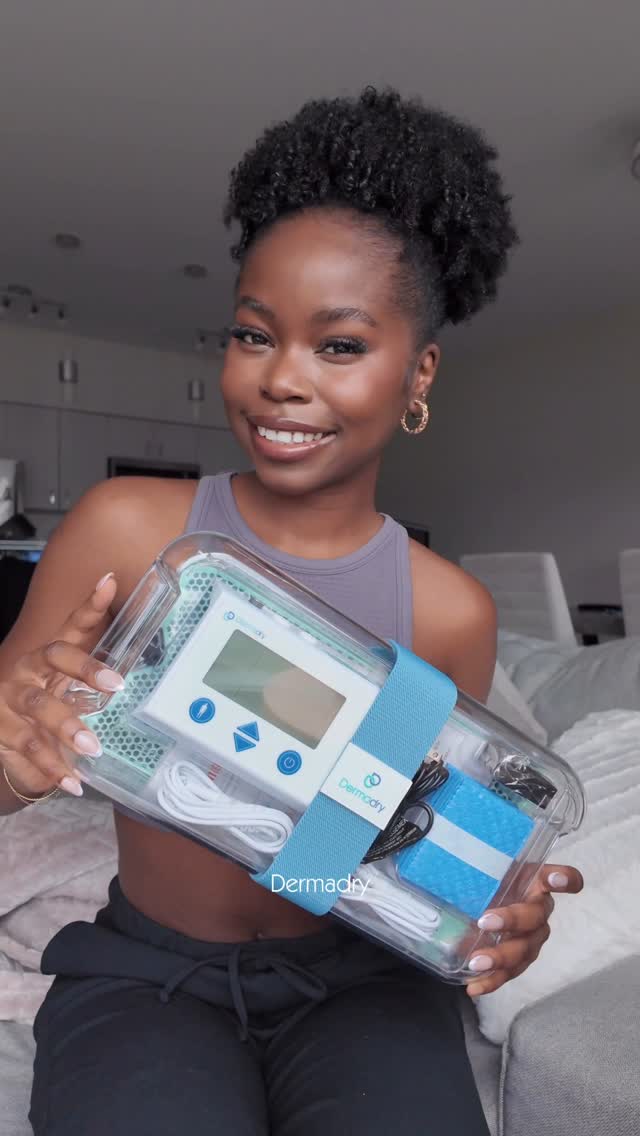 Instagram post by @peaceoge for Dermadry. Caption reads: [...] the good stuff!! I’ve been testing @dermadry....