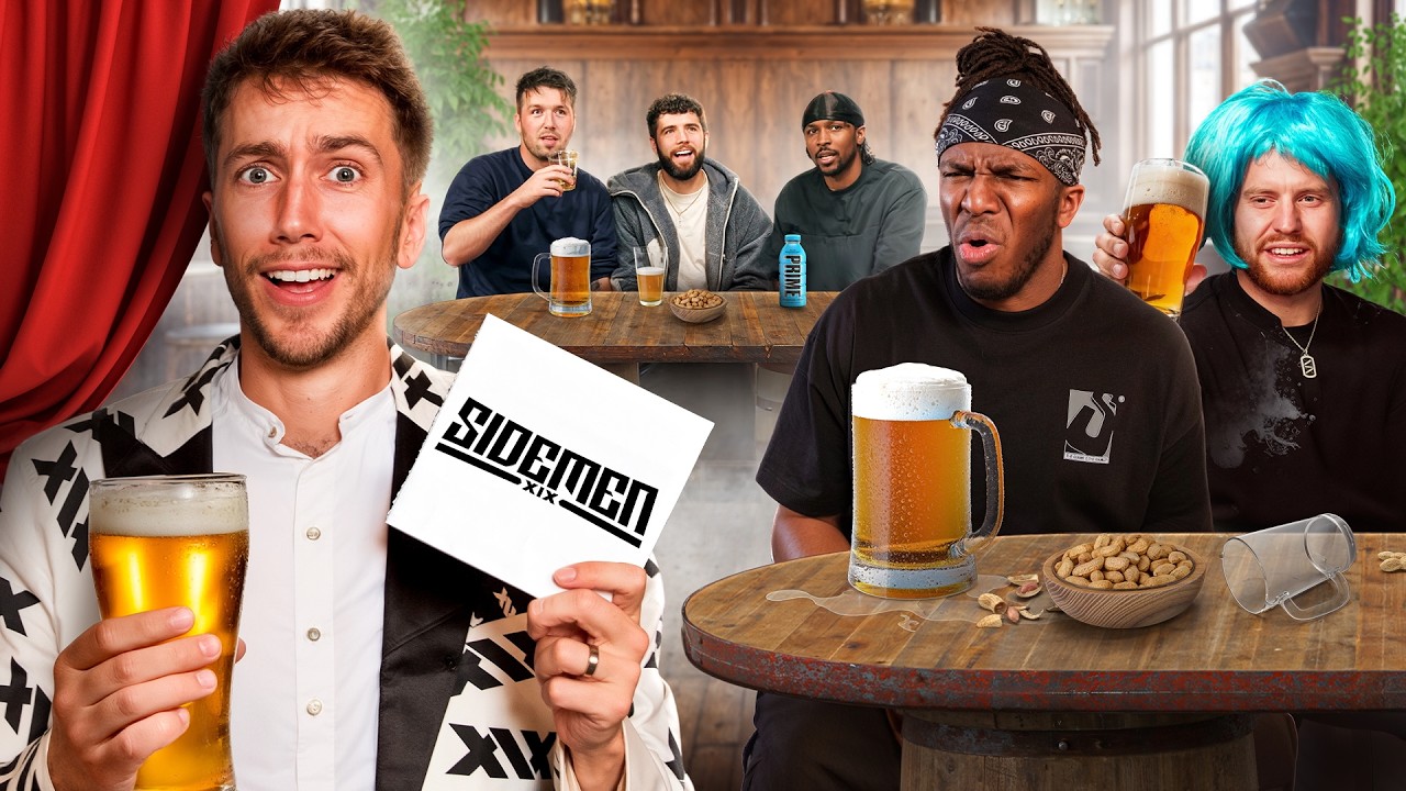 YouTube post by @Sidemen for XIX Vodka. Caption reads: SIDEMEN YOUTUBER PUB QUIZ.