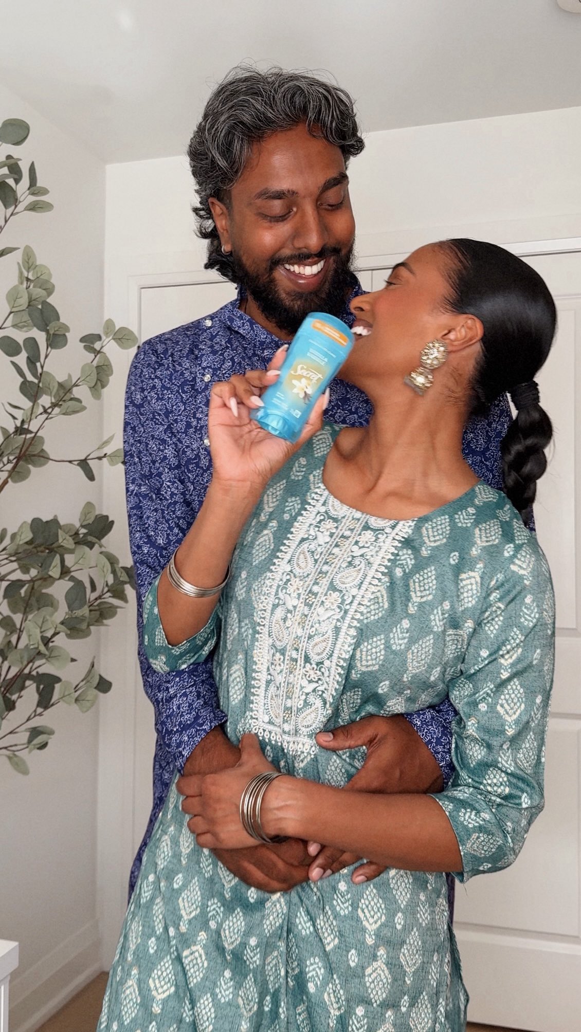 Instagram post by @thanuska.s for Secret Deodorant. Caption reads: #Ad Diwali is right around the corner! My go-to:....