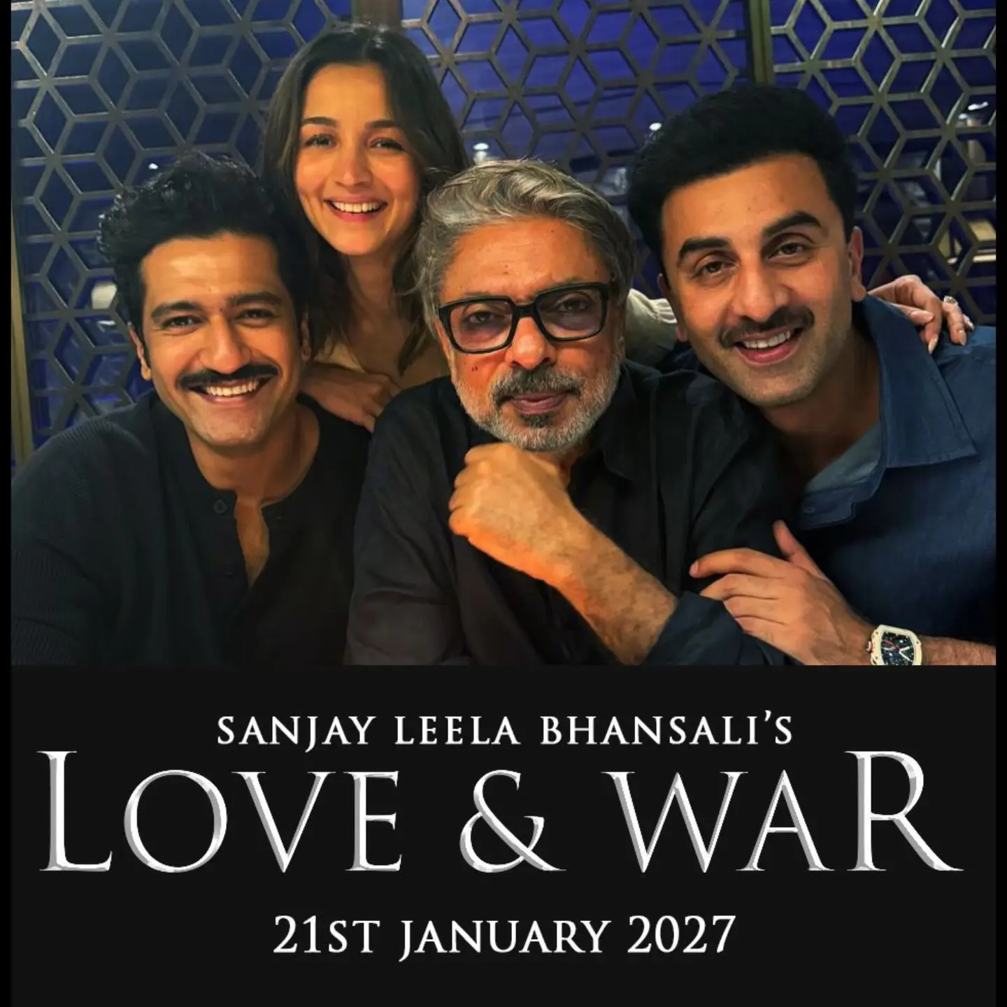 Instagram post by @yogenshah_s for Saregama. Caption reads: [...] on 21st January 2027 & @prerna_singh6....