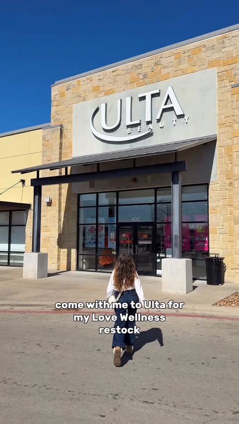 Instagram post by @travelwithherstyle for Love Wellness. Caption reads: Come with me to @ultabeauty for my @LoveWellness....