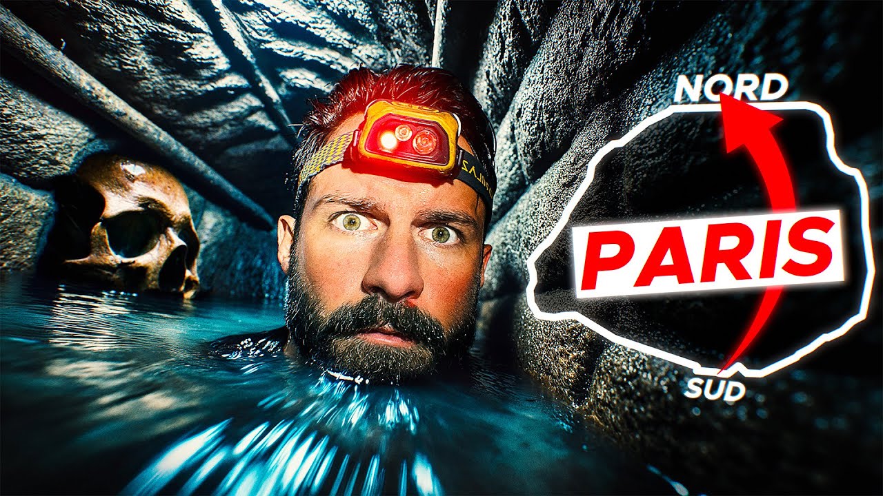 YouTube post by @HitTheRoad for IPLN. Caption reads: Cross ALL of Paris ONLY underground!! (via secret....