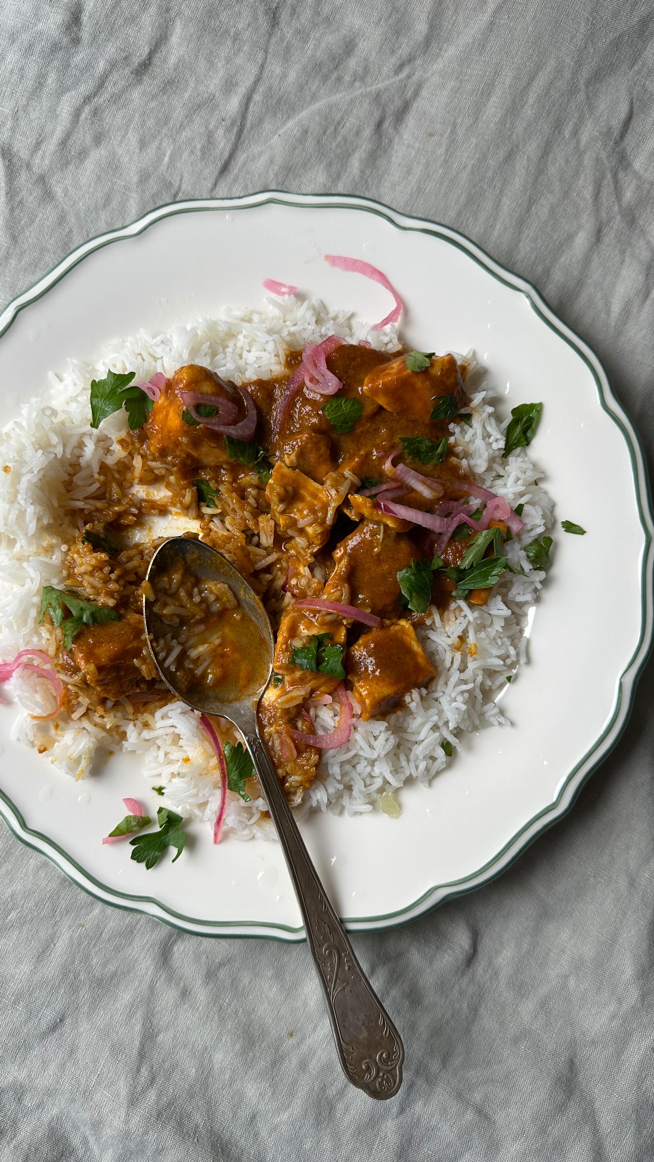 Instagram post by @natsnourishments for Gymkhana Fine Foods. Caption reads: You all know how much I love a quick dinner and....