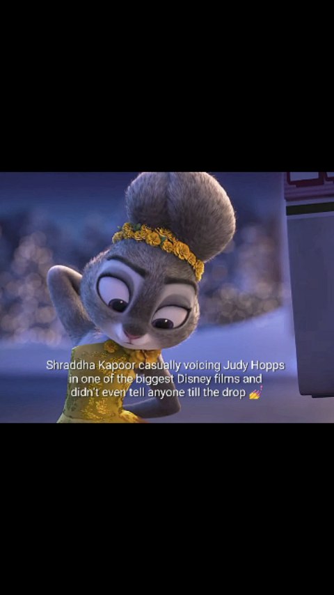 Instagram post by @shraddha___shruti for Walt Disney Studios. Caption reads: she didn't even tell till drop 🙇🏻‍♀️ queen....