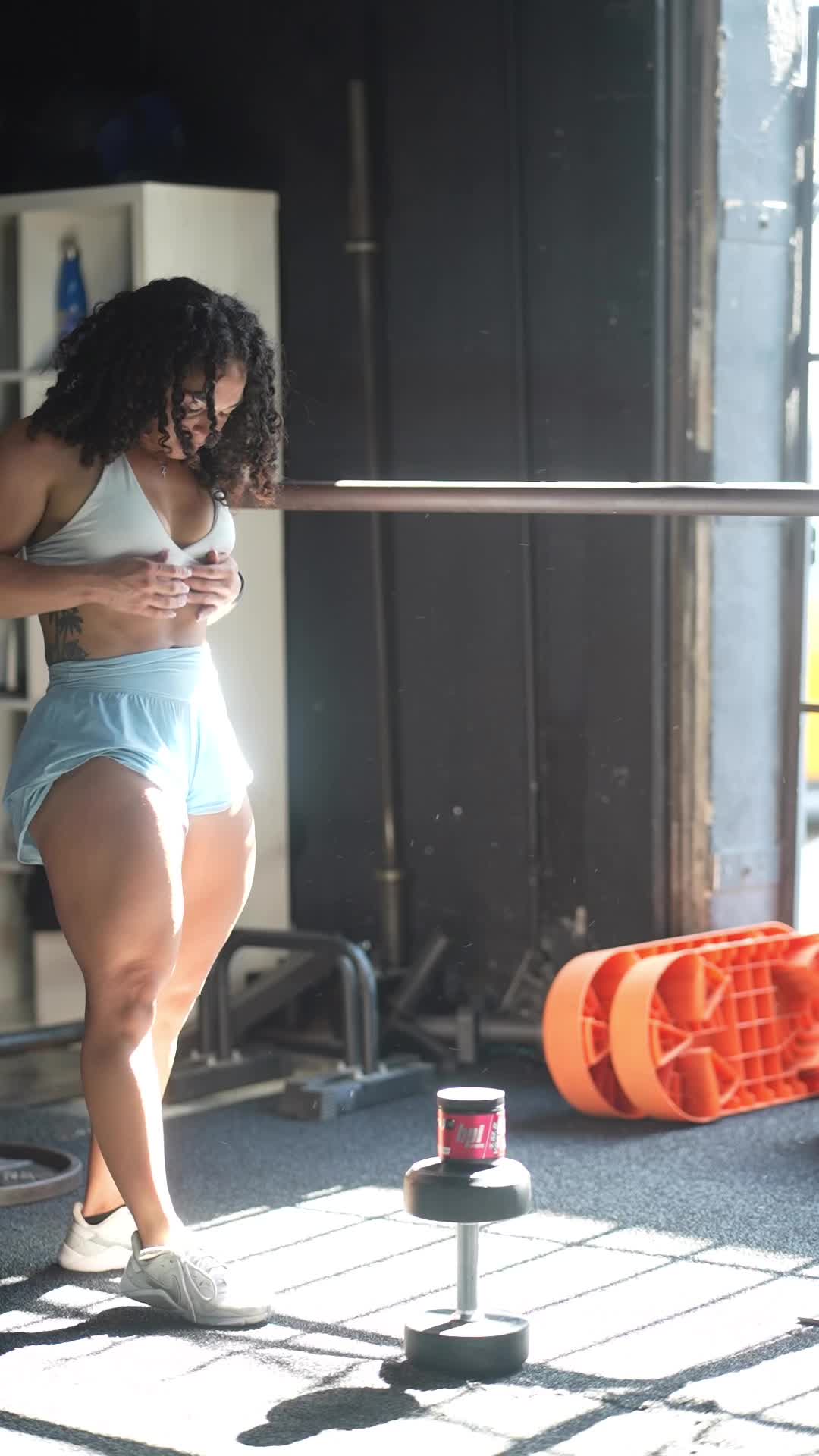 TikTok post by @boominbodbyshadia for BPI Sports. Caption reads: [...] in that zone nothing can stop you ! @BPI....