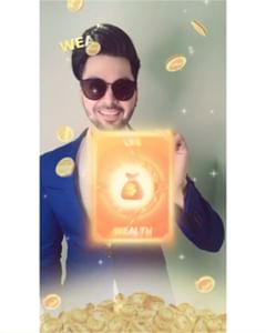 Instagram post by @jayyrandhawa for Likee. Caption reads: 2019 fortune cards 🤩🤩🤩 @like_app_official....
