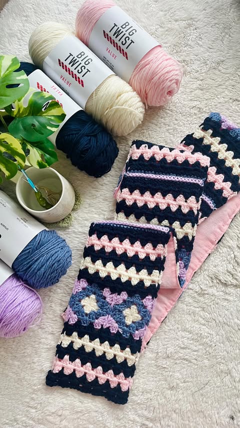 Instagram post by @sundropsol for Michaels Stores. Caption reads: Big Twist is HERE 🧶🤍 and we’re crocheting the....