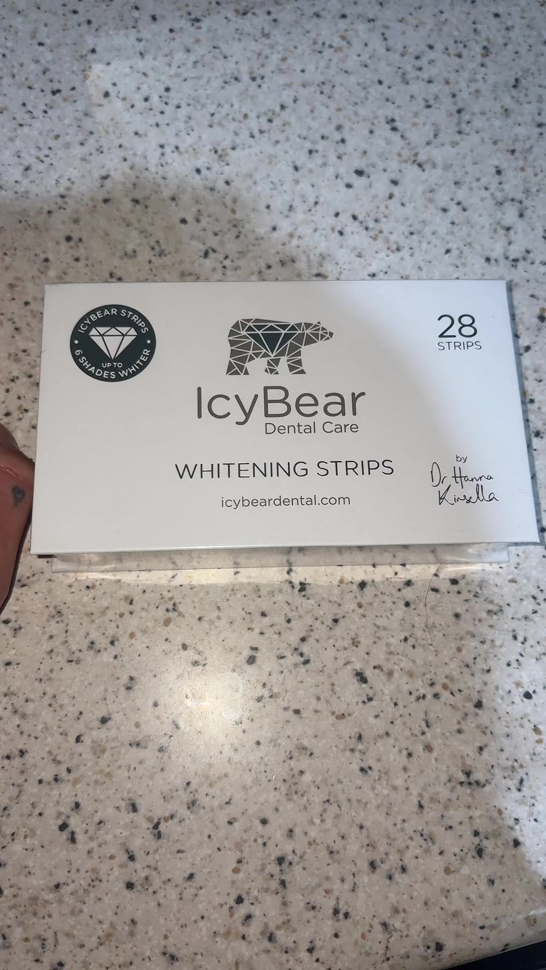 TikTok post by @ceriwyn for Icy Bear Dental. Caption reads: @Icy Bear 🦷🪥😬.