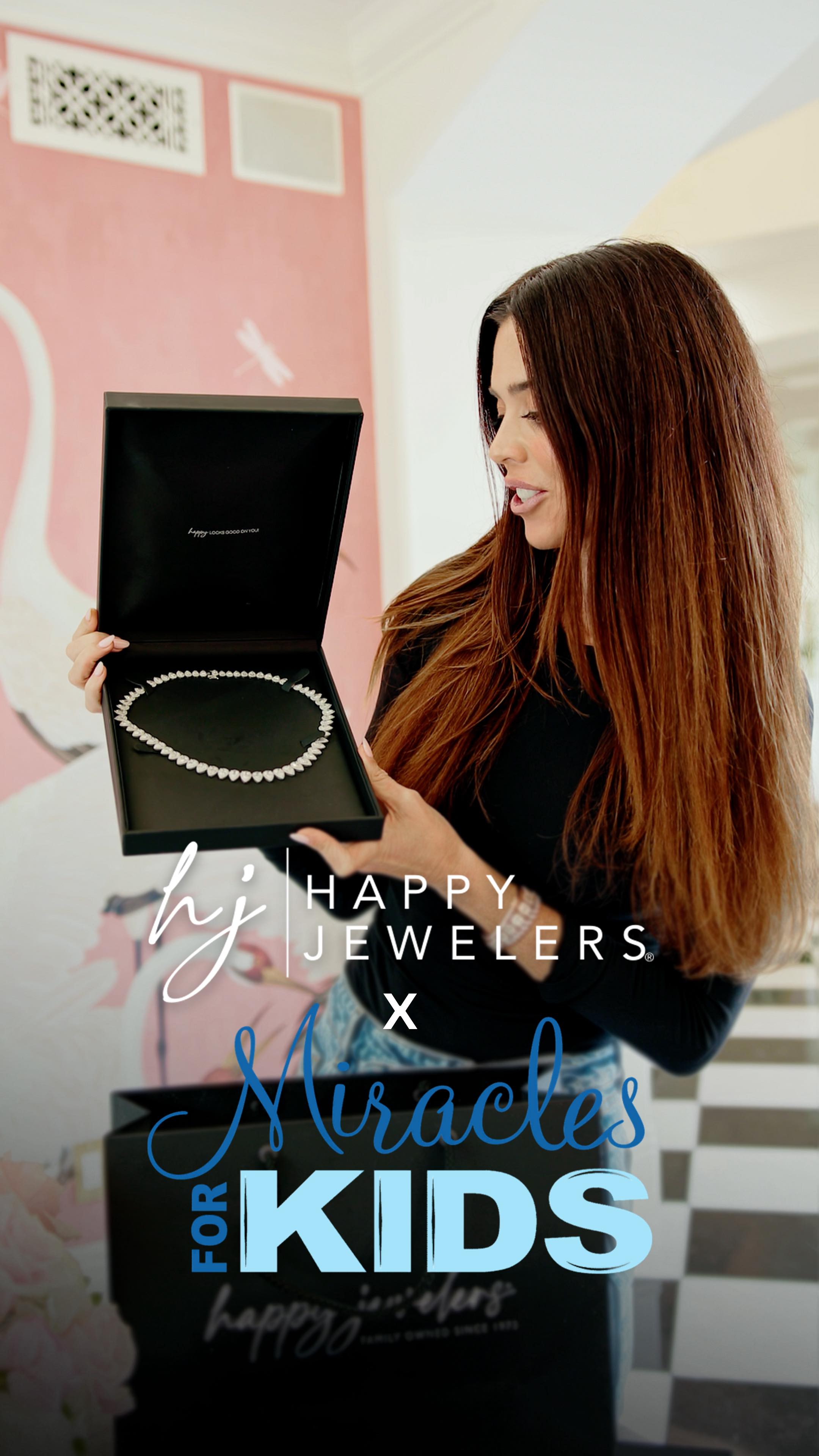 Instagram post by @oclydia for Happy Jewelers. Caption reads: [...] miracles for families in need ❤️....