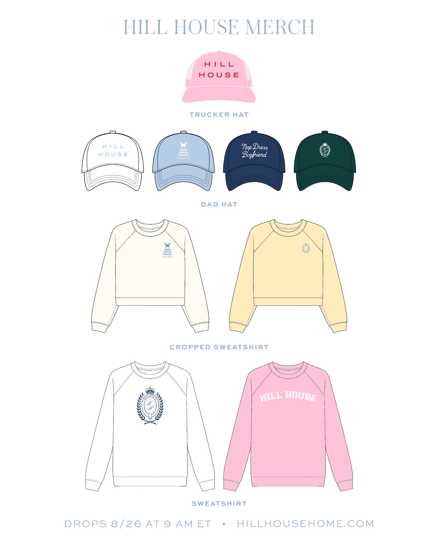 Instagram post by @nelliediamond for Hill House Home. Caption reads: GIVEAWAY: CLOSED 🩵

To celebrate the online....