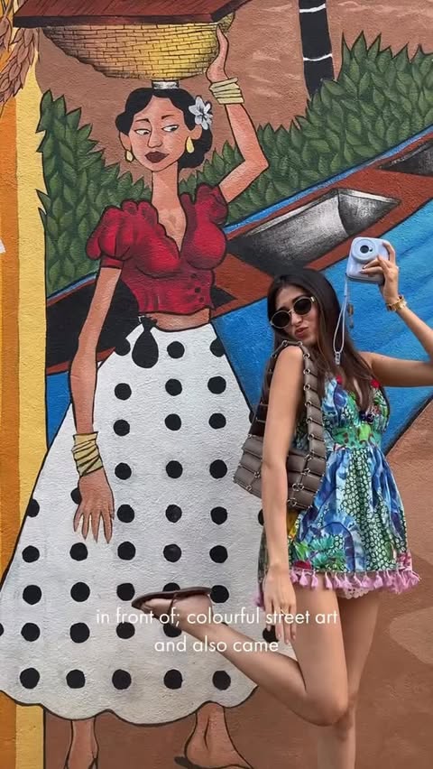 Instagram post by @ishamalhotraa for Instax. Caption reads: [...] it should be😌🤍📸 #DontJustTakeGive....