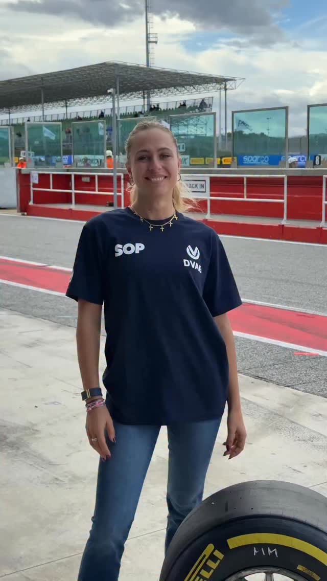 Instagram post by @sophiafloersch for Fanhome. Caption reads: 🏎️ Step into racing history 🏁 The Ferrari....