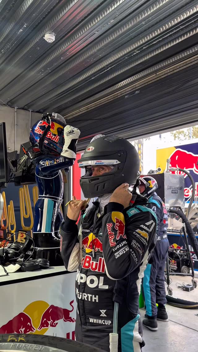 Instagram post by @redbullampolracing for Red Bull. Caption reads: [...] behind the wheel of #88! 💪 #RedBullAmpol.