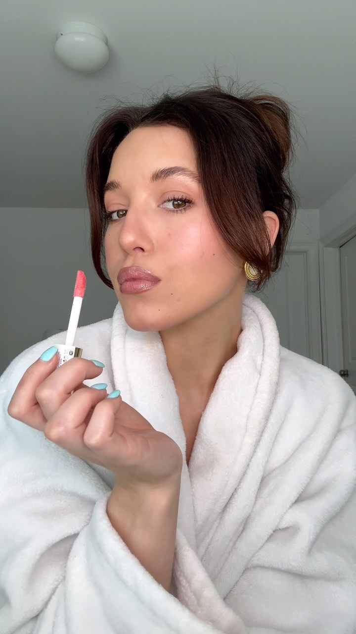 Instagram post by @amberdowty_ for Milani Cosmetics. Caption reads: #ad the perfect bridal lip topper💍....