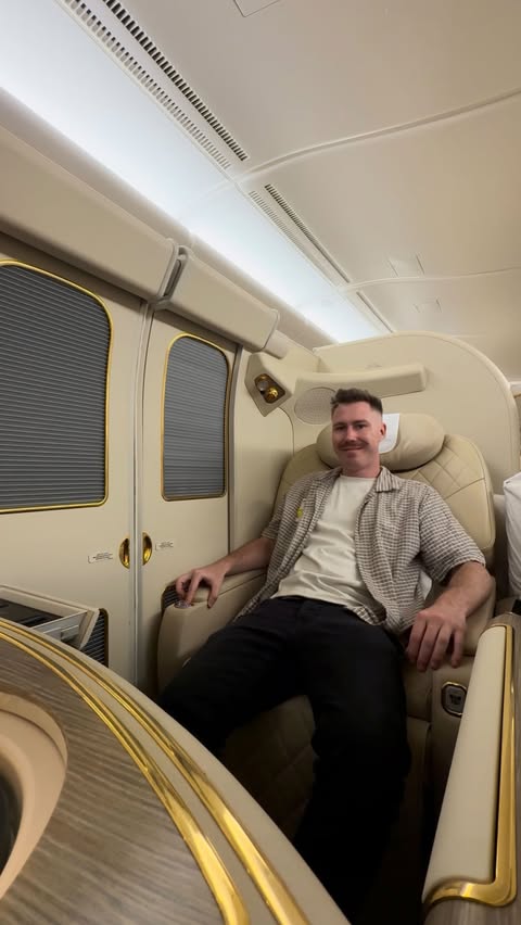 Instagram post by @zakhaslebyadventures for Emirates. Caption reads: [...] Exploring the newly retrofitted @emirates....