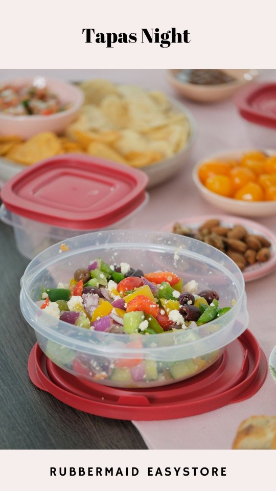 Instagram post by @pinkchai for Rubbermaid. Caption reads: #ad Summer’s been a whirlwind, so prepping for....