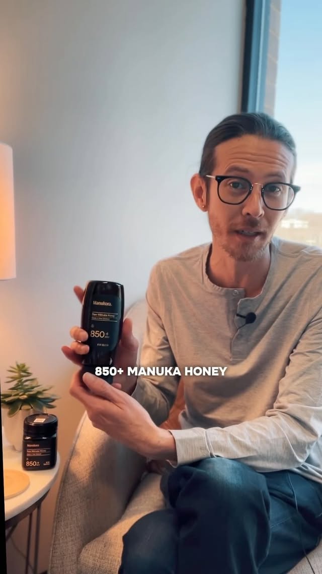 Instagram post by @doctormotley for Manukora. Caption reads: [...] into the world of ancient healing with....
