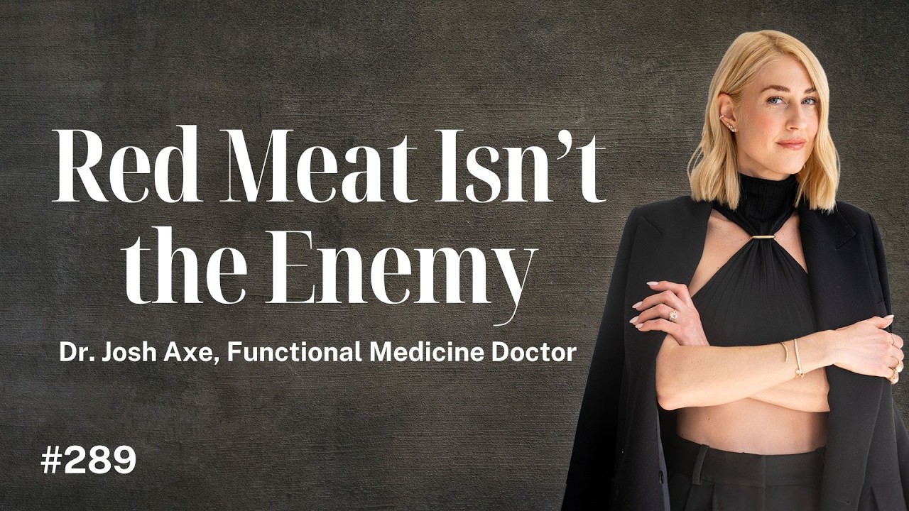 YouTube post by @Realfoodology for from Our Place. Caption reads: 289: Dr. Josh Axe joins me to explore the powerful....