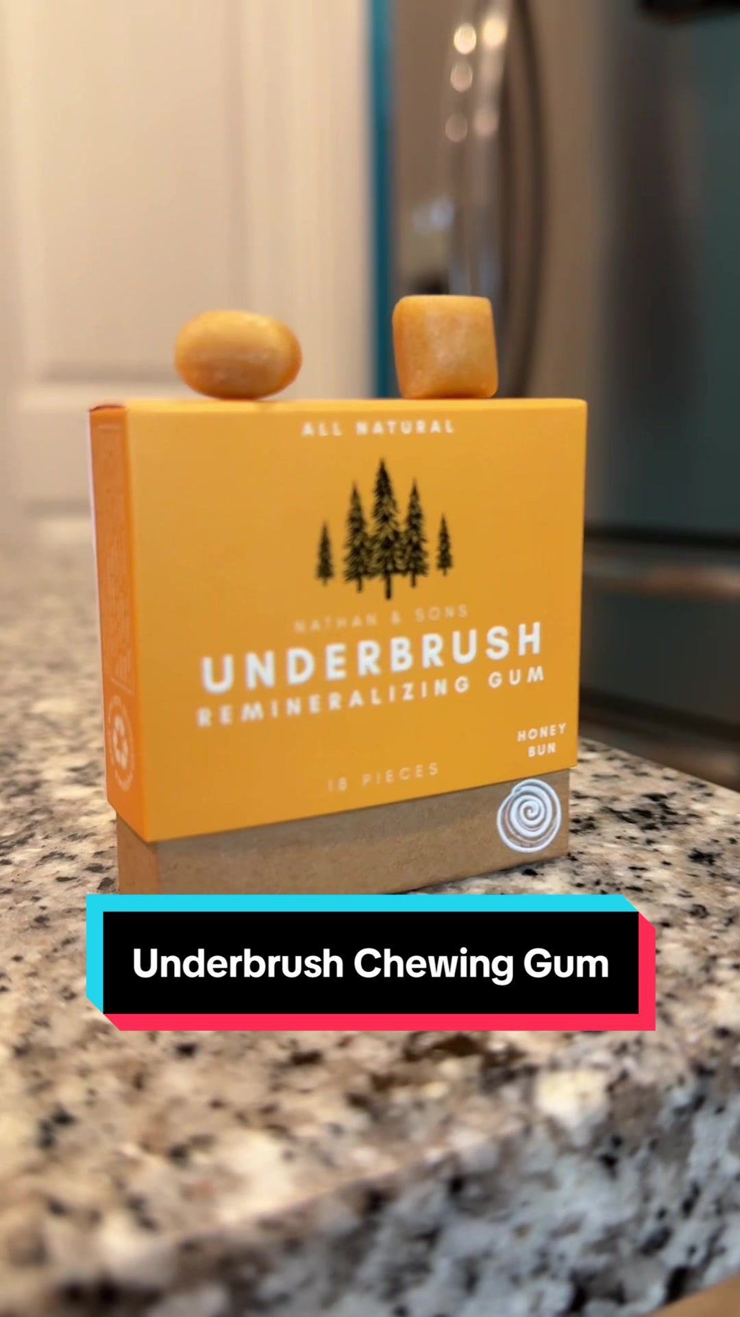TikTok post by @graveyardgoonz for Nathan & Sons. Caption reads: They finally made a softer gum! #gum #chewinggum....