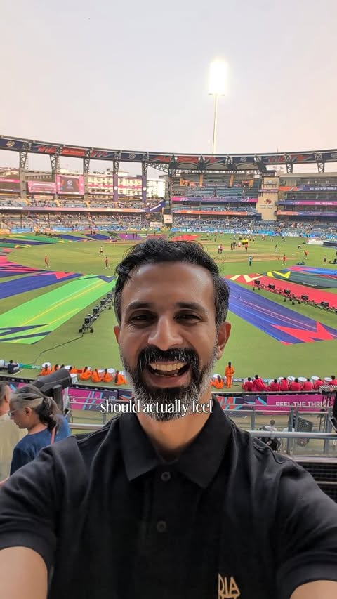 Instagram post by @varunduggi for Marriott Bonvoy. Caption reads: [...] what made this experience special🏏 Marriott....
